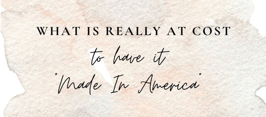 It costs only $5.85 to have it “sustainably” made in America