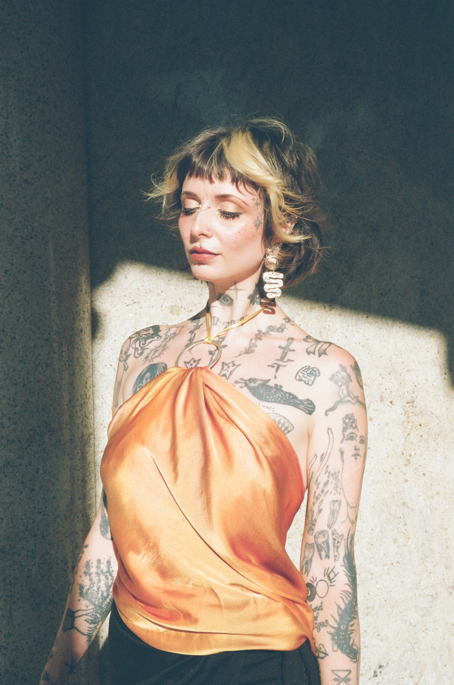 Amber Silk Scarf