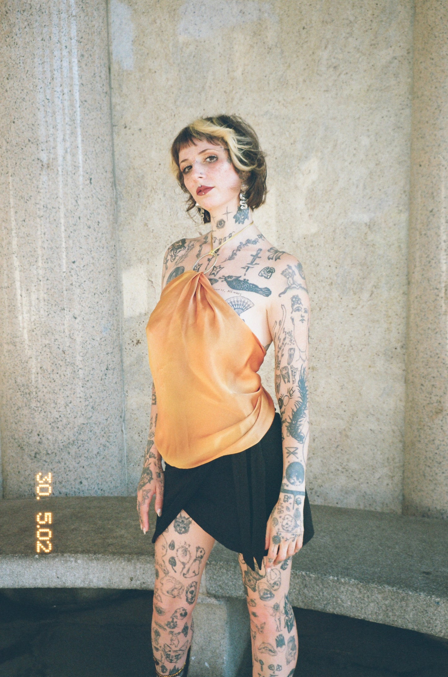Amber Silk Scarf