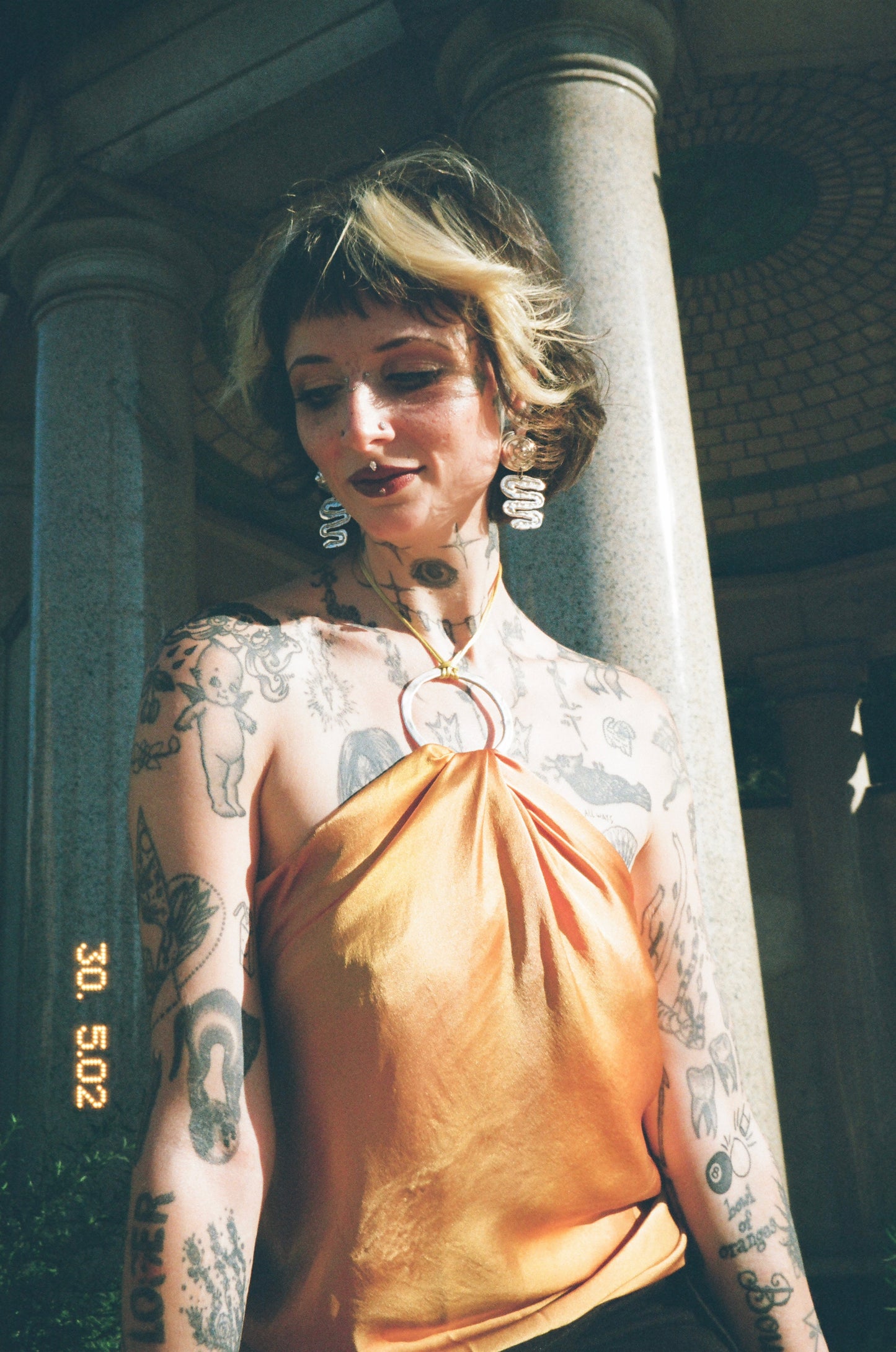 Amber Silk Scarf