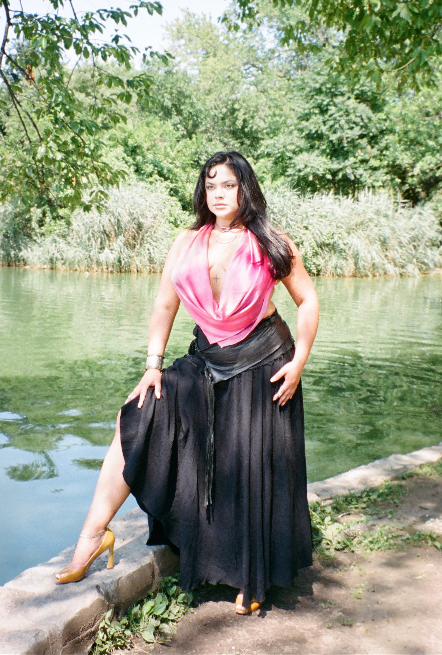 Rubellite Silk Scarf