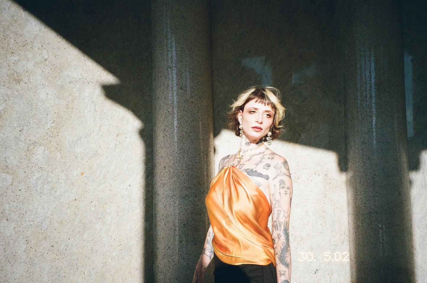 Amber Silk Scarf